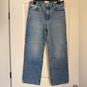Frame Denim Blue Straight Leg Jeans